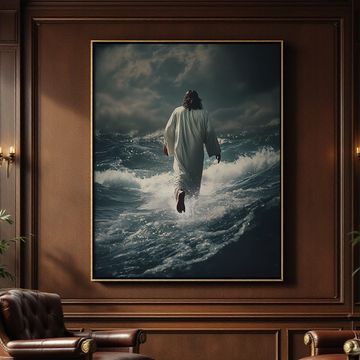Inspirational Jesus Canvas Art – Christian Wall Decor for Home & Church Inspiration