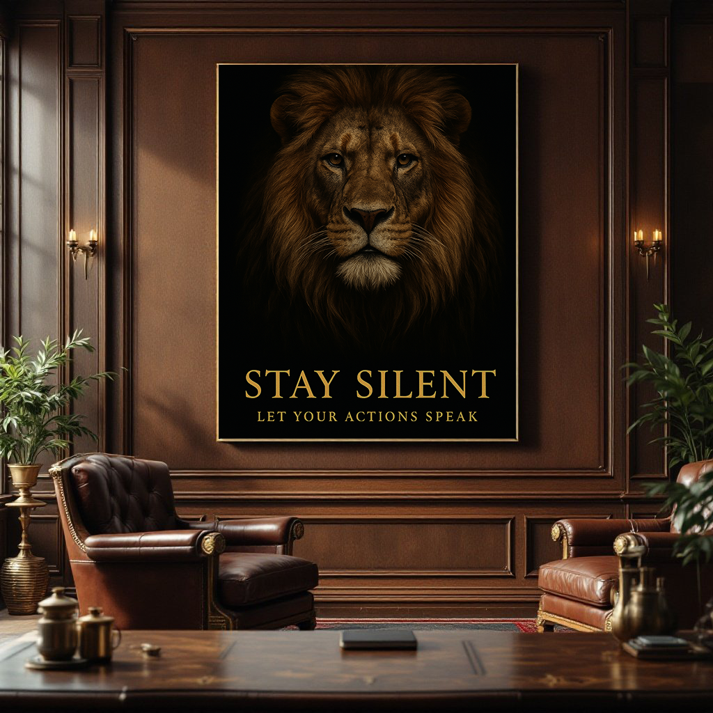 Stay Silent. Let Your Actions Speak Canvas Art