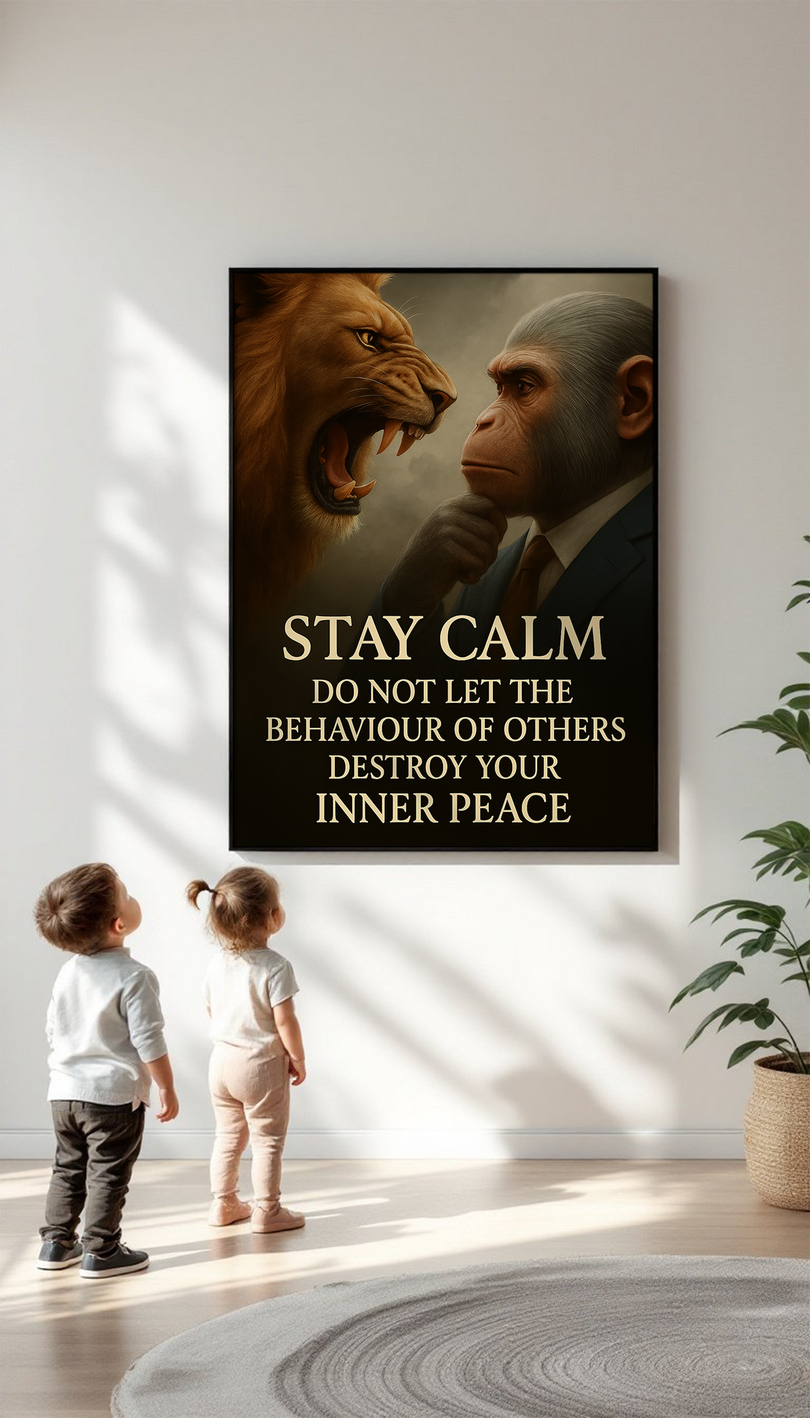 Stay Calm – Motivational Wall Art About Protecting Inner Peace and Emotional Strength