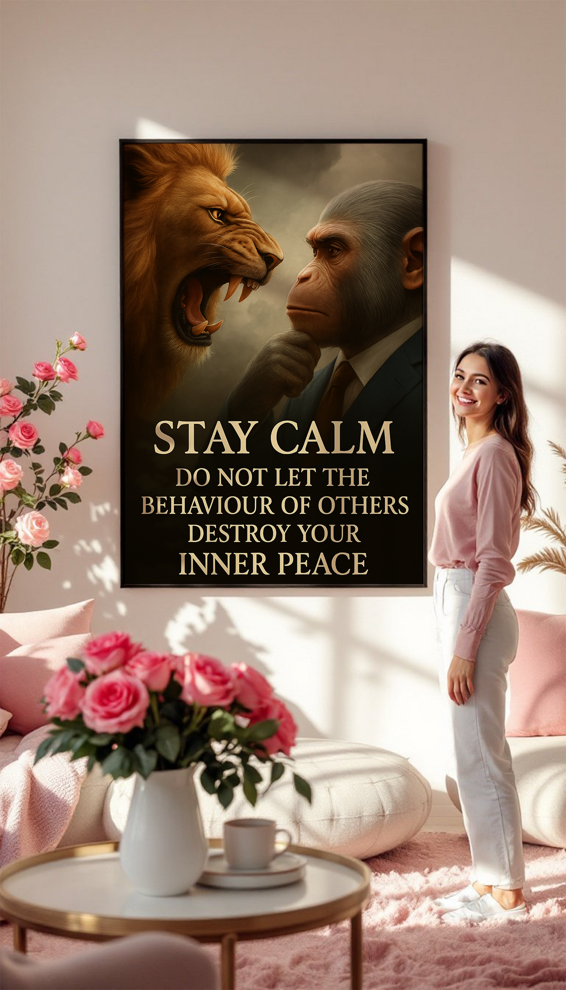 Stay Calm – Motivational Wall Art About Protecting Inner Peace and Emotional Strength