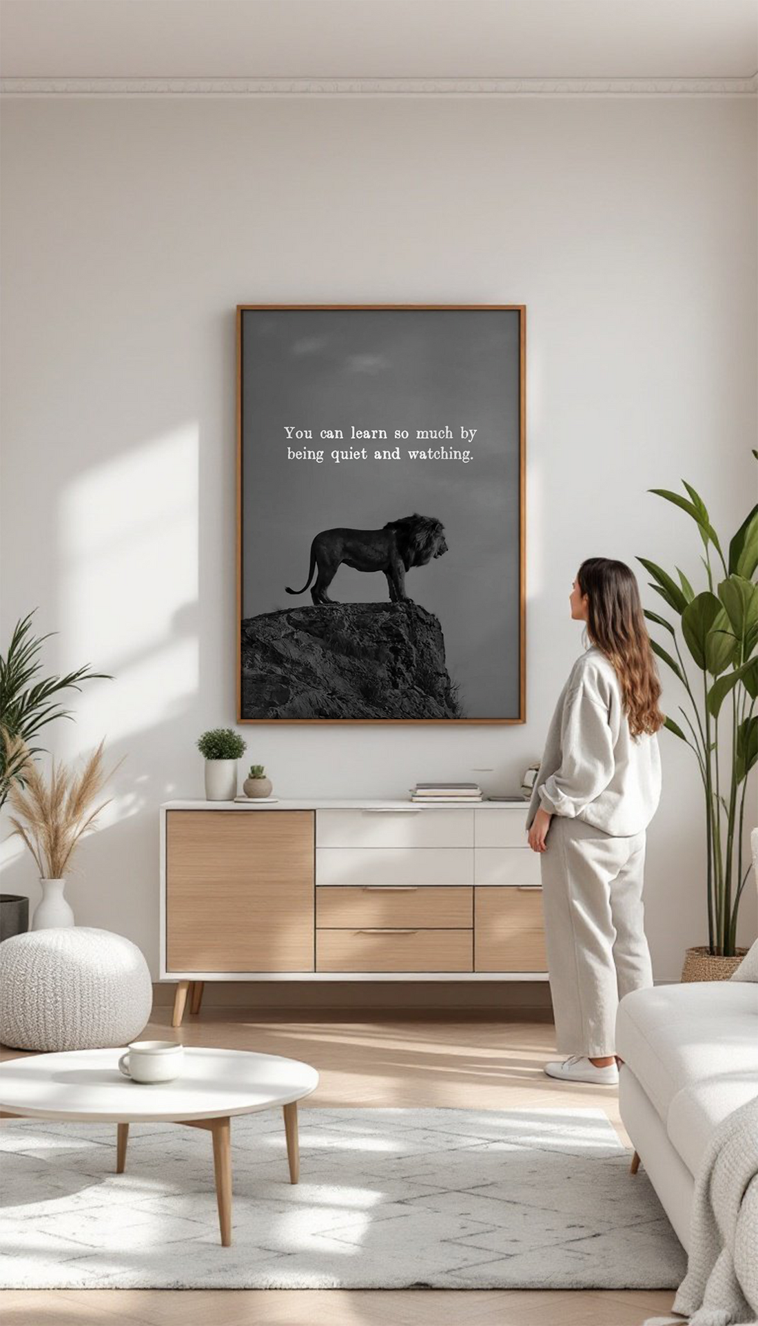 You Can Learn So Much by Being Quiet and Watching - Inspirational Motivational Wall Art