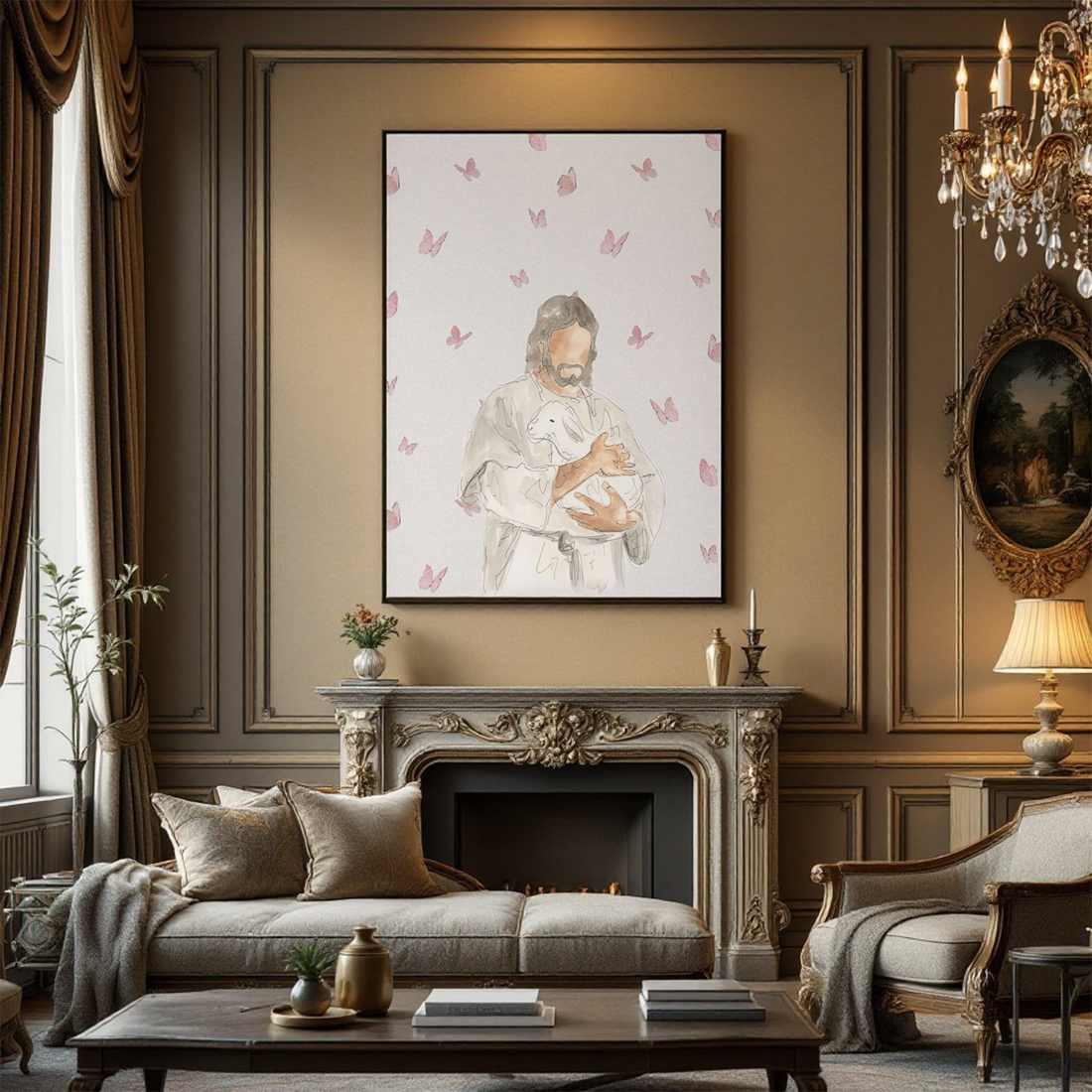 Jesus Canvas Art – Inspirational Christian Wall Decor for Home & Church Canvas