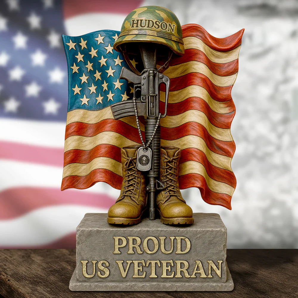 Veteran Dad Acrylic Plaque Personalized Gifts For Dad