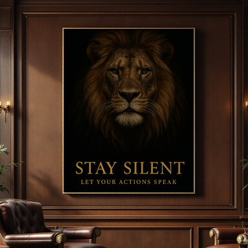 Stay Silent. Let Your Actions Speak Canvas Art