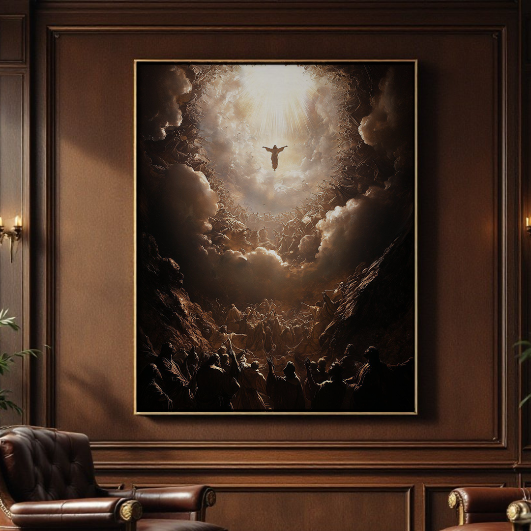 Jesus Christ Canvas The Savior’s Grace for Your Home, Christian Wall Decor