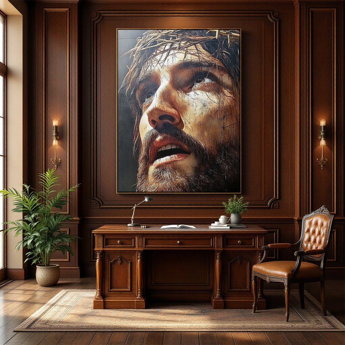 Christian Wall Art Canvas – Elegant Religious Artwork for Home & Church Wall Prints Canvas