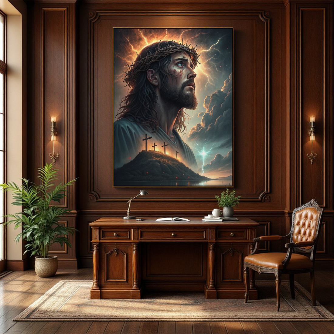 Jesus Cross Canvas – Powerful Symbol of Redemption & Grace