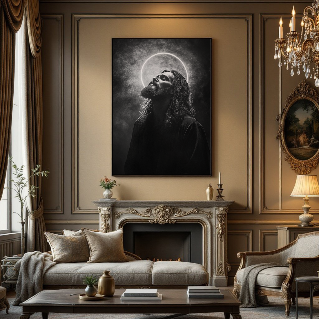 Jesus Canvas Art – Inspirational Christian Wall Decor for Home & Church Canvas