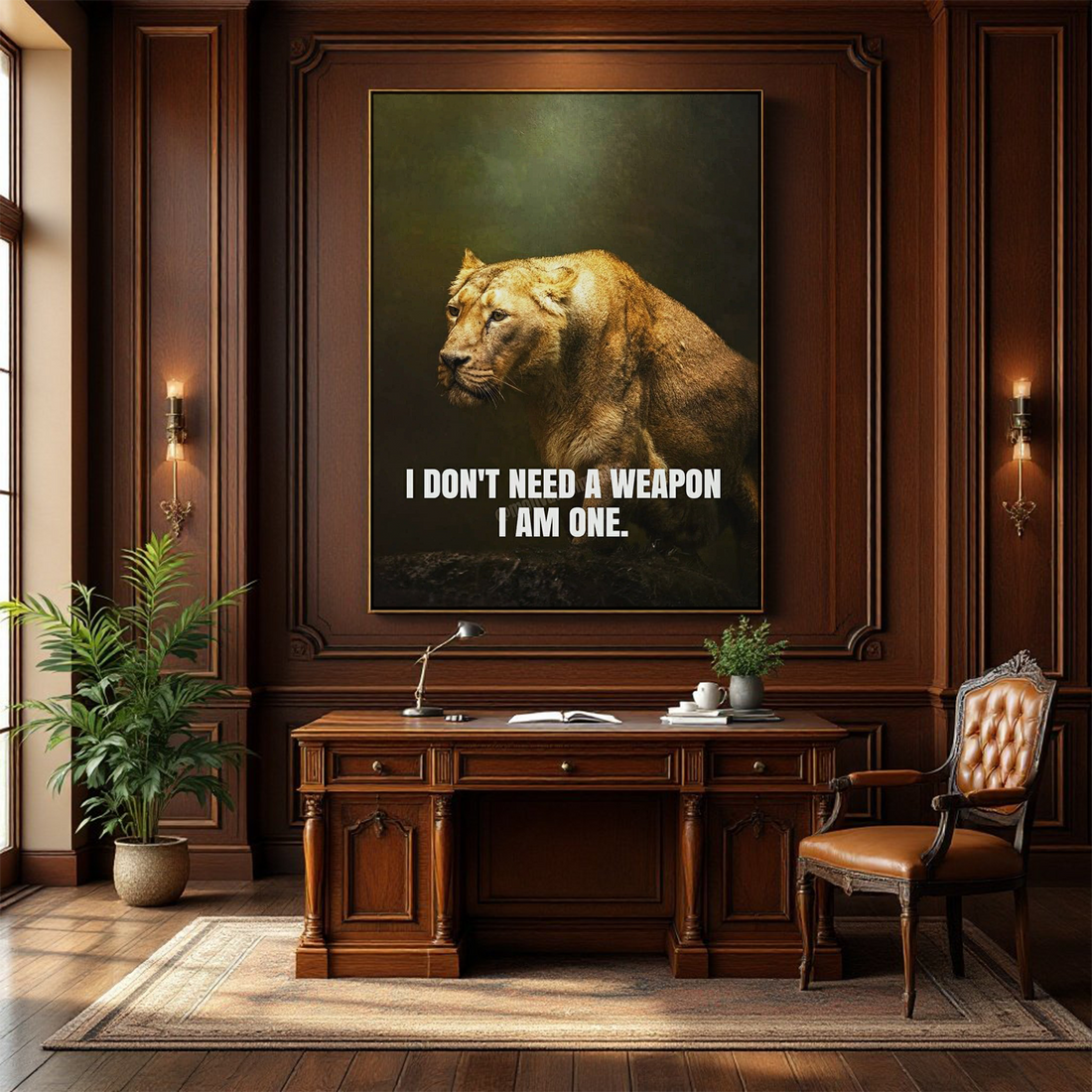 I Don't Need a Weapon, I Am One - Empowering Motivational Wall Art